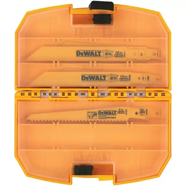 DEWALT Bi-Metal Reciprocating Saw Blade Set (15-Piece) with Tough Case