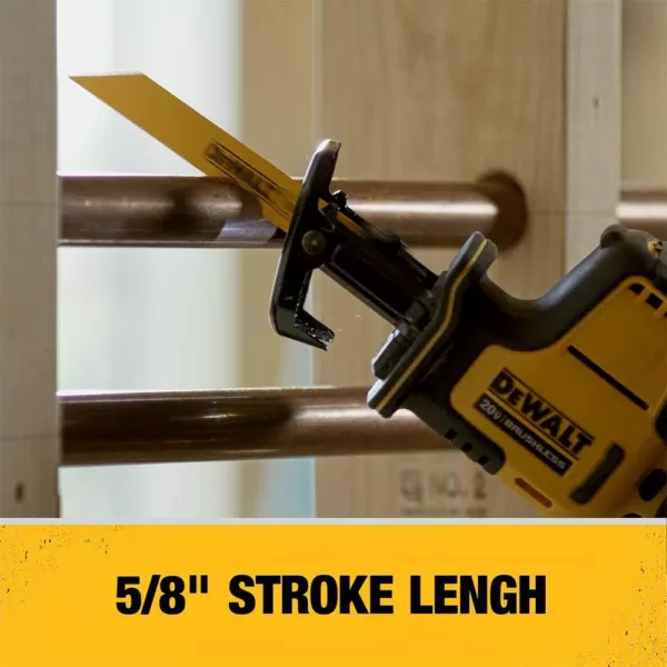 DEWALT ATOMIC 20-Volt MAX Cordless Brushless Compact Reciprocating Saw (Tool-Only)