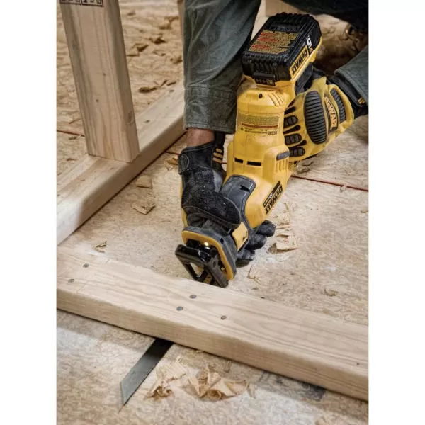 DEWALT 20-Volt MAX Cordless Compact Reciprocating Saw with (1) 20-Volt Battery 5.0Ah & (1) 20-Volt Battery 6.0Ah