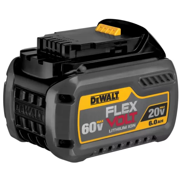 DEWALT FLEXVOLT 60-Volt MAX Cordless Brushless 1/2 in. Stud & Joist Drill with E-Clutch & (2) FLEXVOLT 6.0Ah Batteries