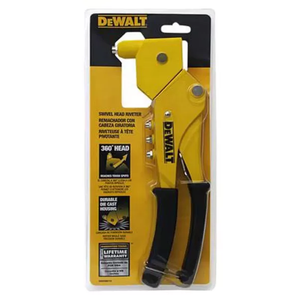 DEWALT 6 in. Swivel Head Riveter Tool