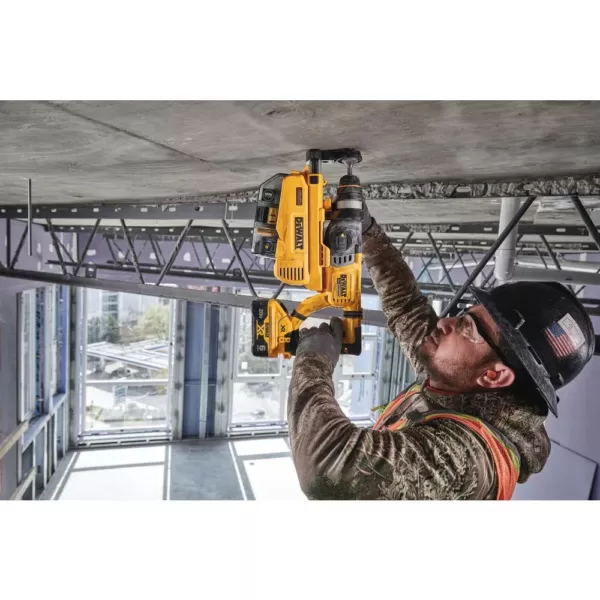 DEWALT 20-Volt MAX Cordless Brushless 1-1/8 in. SDS Plus D-Handle Rotary Hammer w/ Dust Extractor & (2) 20-Volt 6.0Ah Batteries