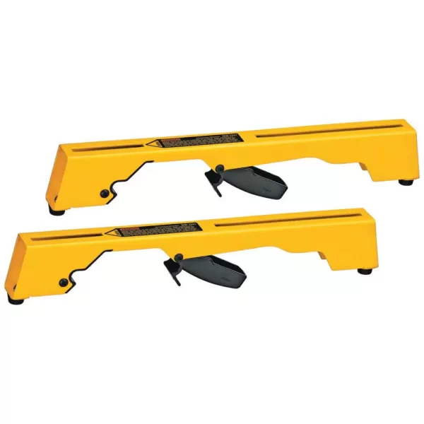 DEWALT Miter Saw Workstation Tool Mounting Brackets with Bonus Wide Miter Saw Stand Material Support and Miter Saw Crown Stops