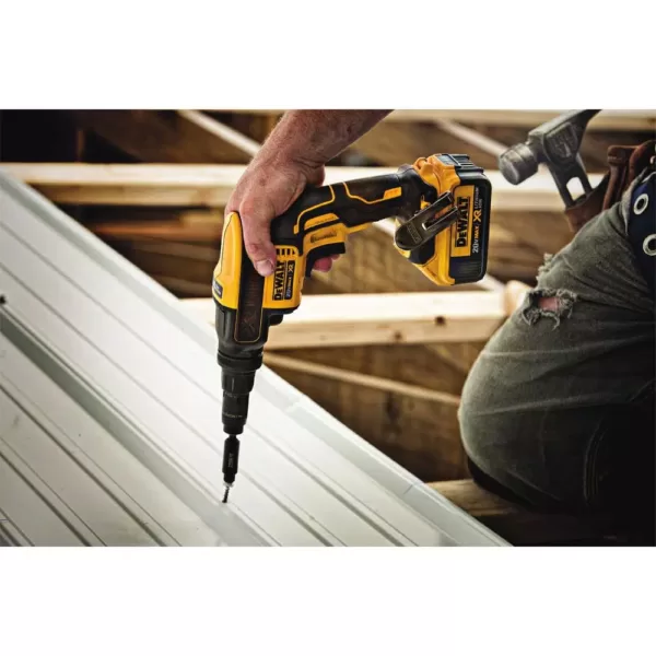 DEWALT 20-Volt MAX XR Cordless Brushless Drywall Screw Gun with Versa-Clutch Adjustable Torque with (1) 20-Volt 4.0Ah Battery