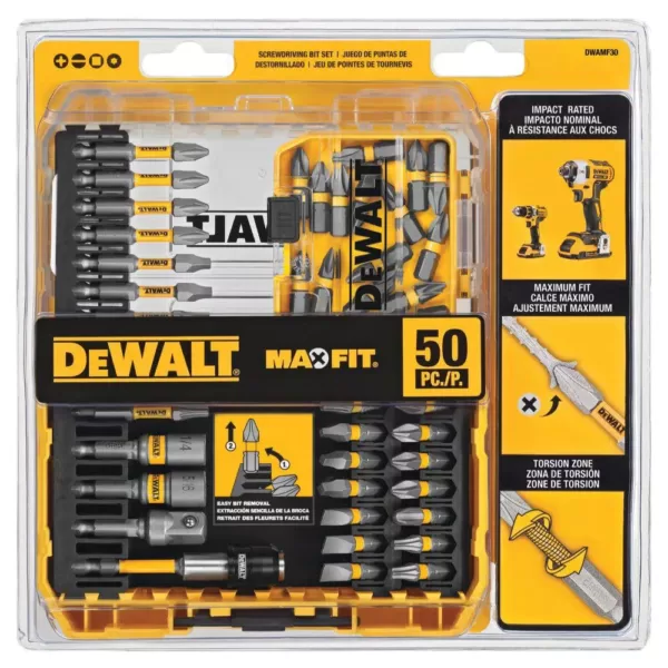 DEWALT MAXFIT Screwdriving Set (50-Piece)