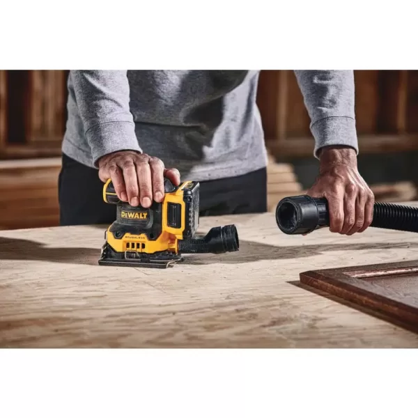 DEWALT 20-Volt MAX XR Cordless Brushless 1/4 Sheet Variable Speed Sander with (1) 20-Volt Battery 2.0Ah & Charger