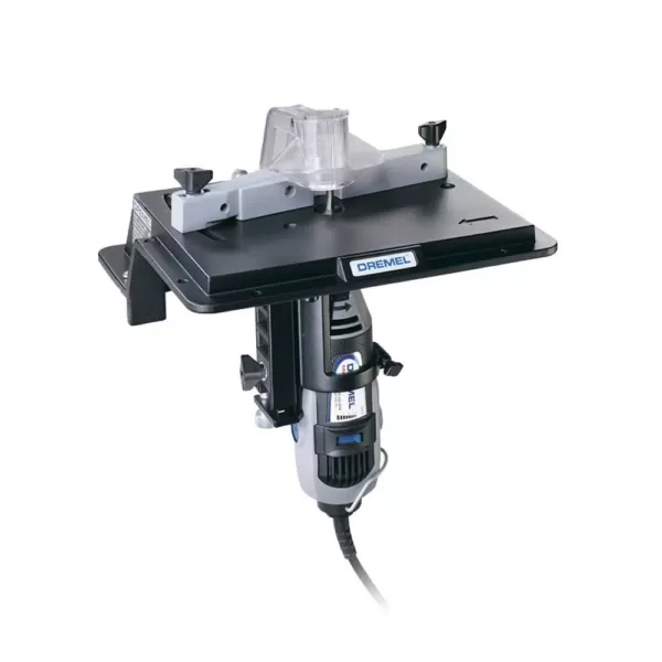 Dremel Plunge Router Rotary Tool Attachment Plus Rotary Tool Shaper/Router Table to Sand, Edge, Groove and Slot Wood