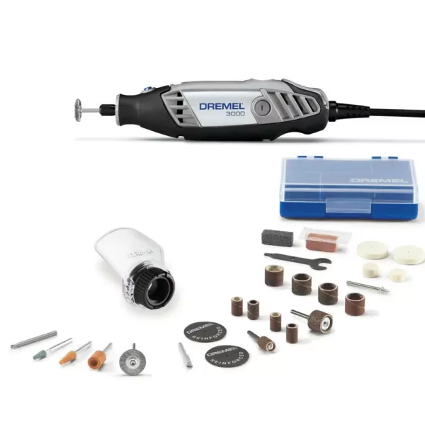 Dremel 3000 Series 1.2 Amp Variable Speed Corded Rotary Tool Kit + 200 Series 1.15 Amp Dual Speed Corded Rotary Tool Kit