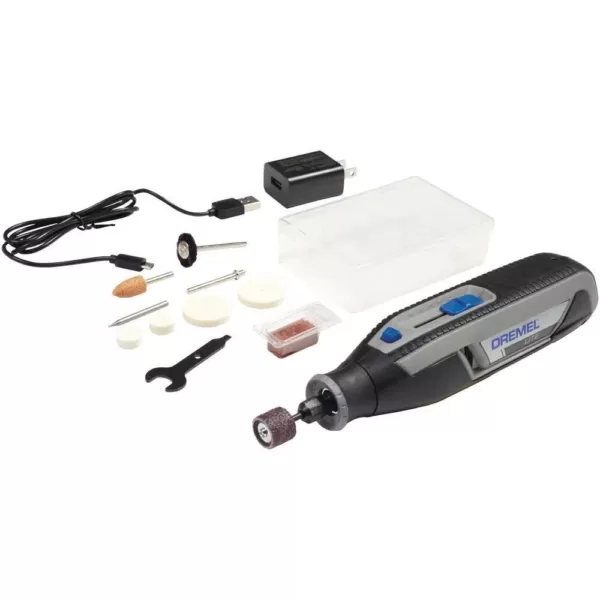 Dremel Lite 7760 4-Volt Variable Speed Lithium Ion Cordless Rotary Tool Kit with 10 Accessories