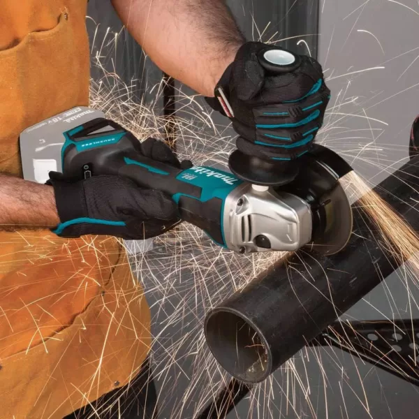 Makita 18V LXT Brushless 4-1/2 in./5 in. Paddle Switch Cut-Off/Angle Grinder with Bonus 18V LXT Battery Pack 5.0Ah