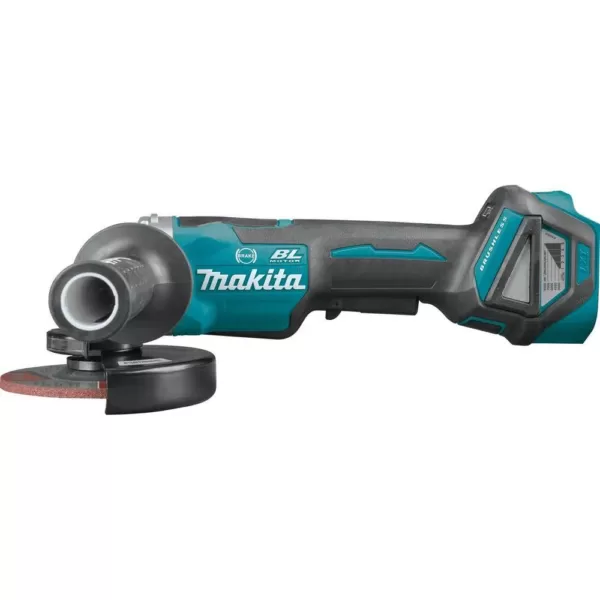 Makita 18-Volt Brushless 4-1/2 in. / 5 in. Cordless Paddle Switch Cut-Off/Angle Grinder with Electric Brake (Tool Only)