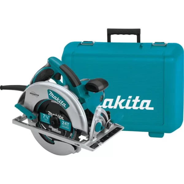 Makita 15 Amp 7-1/4 in. Lightweight Magnesium Circ Saw with bonus 3-1/2 in. 21-Degree Pneumatic Full Round Head Framing Nailer