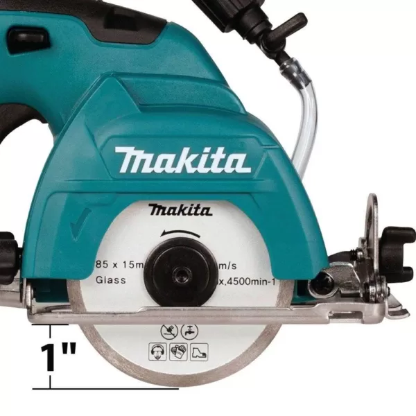 Makita 12-Volt MAX CXT Lithium-Ion Cordless 3-3/8 in. Tile/Glass Saw (Tool Only)