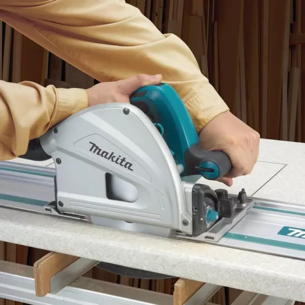 Makita 18-Volt X2 LXT Lithium-Ion (36-Volt) Brushless Cordless 6-1/2 in. Plunge Circular Saw w/ (2) Batteries 5.0Ah, 55T Blade