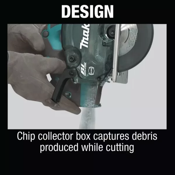 Makita 18-Volt LXT Lithium-Ion Brushless Cordless 5-7/8 in. Metal Cutting Saw with Electric Brake and Chip Collector Tool-Only