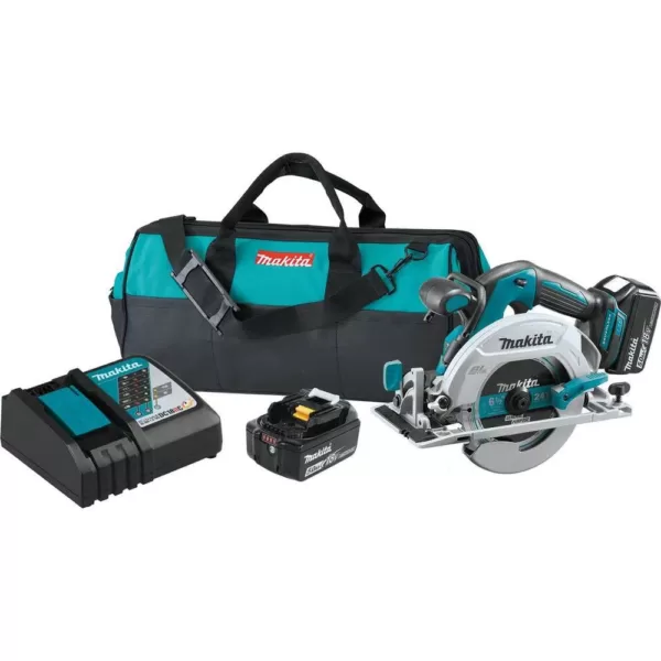 Makita 18-Volt 5.0Ah LXT Lithium-Ion Brushless Cordless 6-1/2 in. Circular Saw Kit