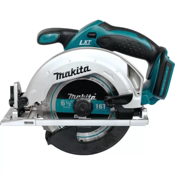 Makita 18-Volt LXT Lithium-Ion Cordless 6-1/2 in. Lightweight Circular Saw and General Purpose Blade (Tool-Only)