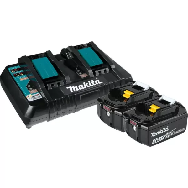 Makita 18V X2 LXT Blower and 18V X2 LXT 14 in. Chain Saw with bonus 18V LXT Starter Pack