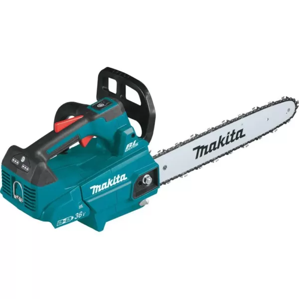 Makita 18V X2 LXT Blower and 18V X2 LXT 16 in. Top Handle Chain Saw with bonus 18V LXT Starter Pack