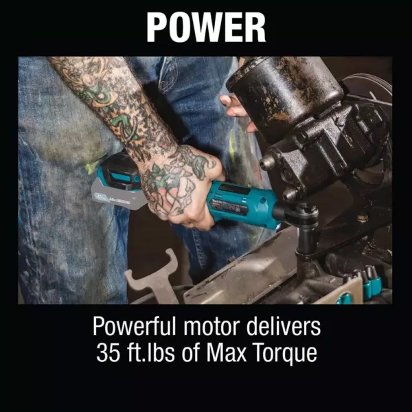 Makita 12-Volt MAX CXT Lithium-Ion Cordless 3/8 in./1/4 in. Sq. Drive Ratchet (Tool-Only)