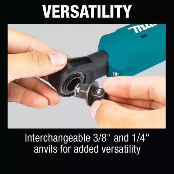 Makita 12-Volt MAX CXT Lithium-Ion Cordless 3/8 in./1/4 in. Sq. Drive Ratchet (Tool-Only)