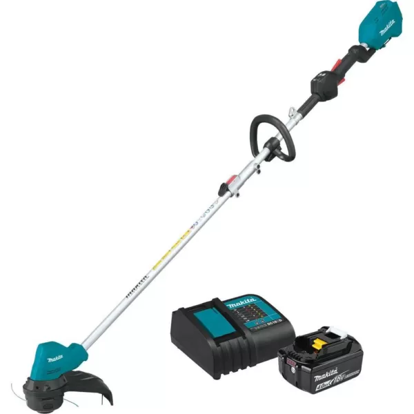 Makita 18-Volt LXT Lithium-Ion Brushless Cordless String Trimmer Kit with bonus 0.080 in. x 175 ft. Twisted Trimmer Line