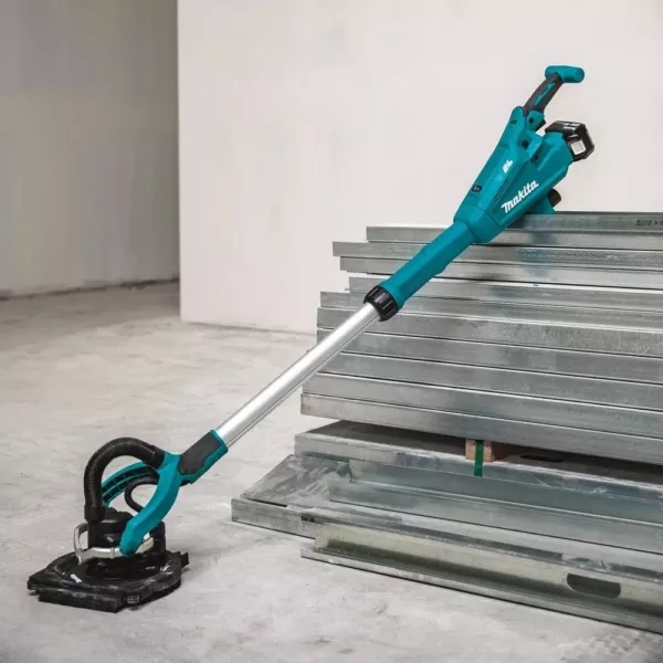 Makita 5.0 Ah 18-Volt LXT Lithium-Ion Brushless Cordless 9 in. Drywall Sander Kit, AWS Capable