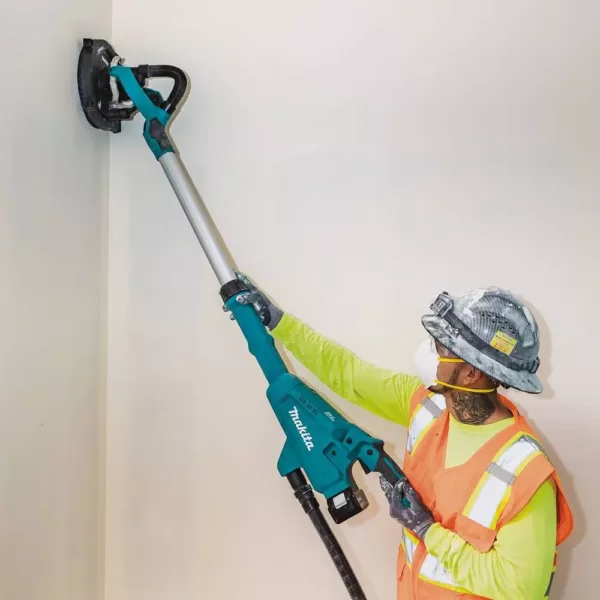 Makita 5.0 Ah 18-Volt LXT Lithium-Ion Brushless Cordless 9 in. Drywall Sander Kit, AWS Capable with bonus 18V LXT Cut-Out Saw