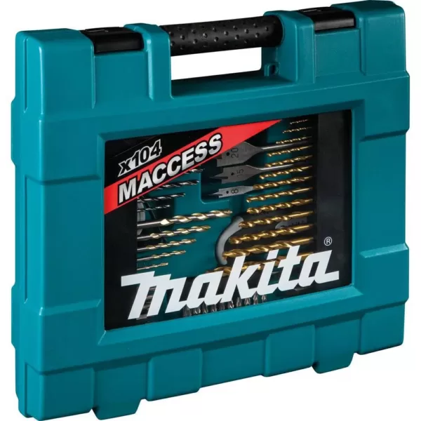 Makita Metric Bit and Hand Tool Set, Metal, Wood, Masonry, Straight Shank (104-Piece)