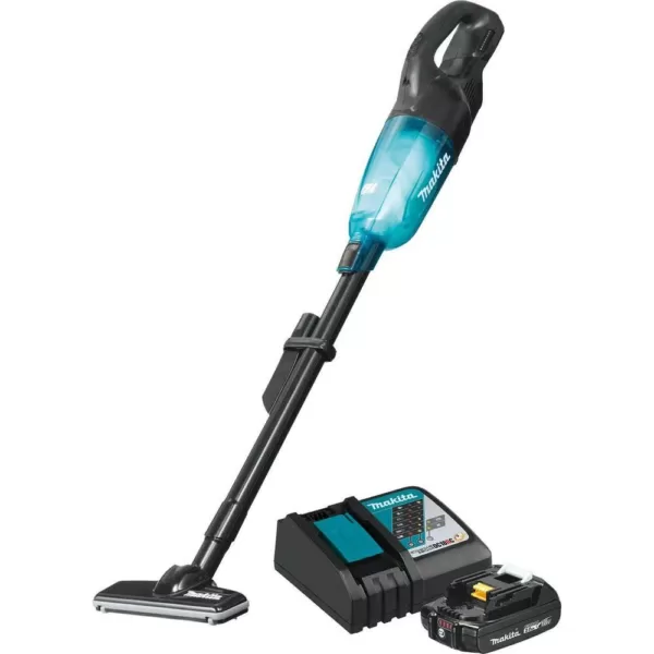 Makita 18-Volt LXT Lithium-Ion Compact Brushless Cordless Vacuum Kit, 2.0 Ah