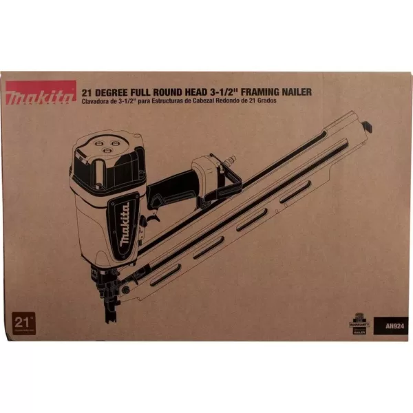 Makita 3-1/2 in. 21° Pneumatic Full Round Head Framing Nailer