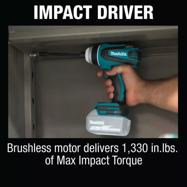 Makita 18-Volt LXT Lithium-Ion Brushless Cordless Hybrid 4-Function Impact Hammer Driver Drill (Tool Only)