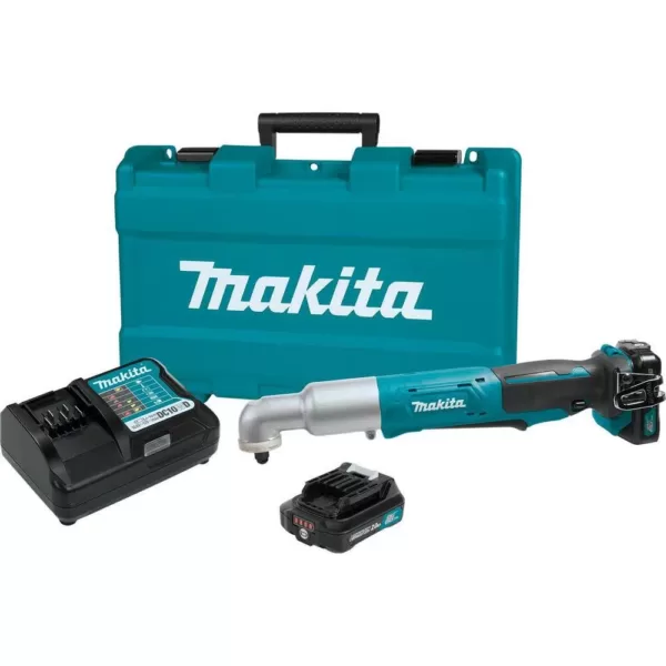 Makita 12-Volt MAX CXT Lithium-Ion Cordless 3/8 in. Angle Impact Wrench Kit 2.0Ah