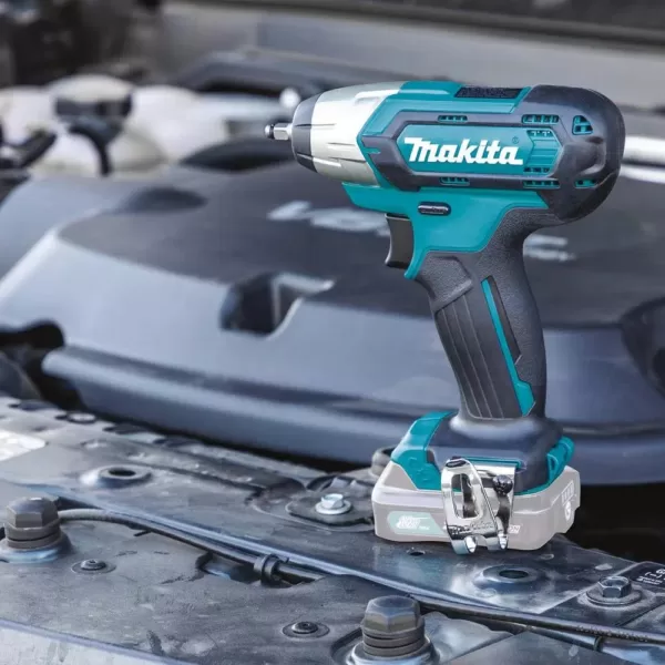 Makita 12-Volt MAX CXT Lithium-Ion Cordless 1/4 in. Sq. Drive Impact Wrench with Bonus 12-Volt MAX CXT Battery Pack 4.0Ah