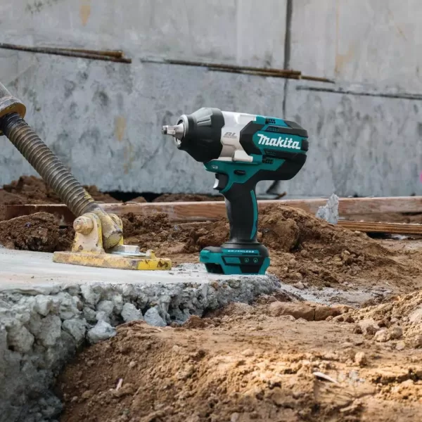 Makita 18-Volt LXT Brushless Cordless High Torque 1/2 in. Square Drive Impact Wrench with Bonus 18-Volt LXT 5.0 Ah Battery