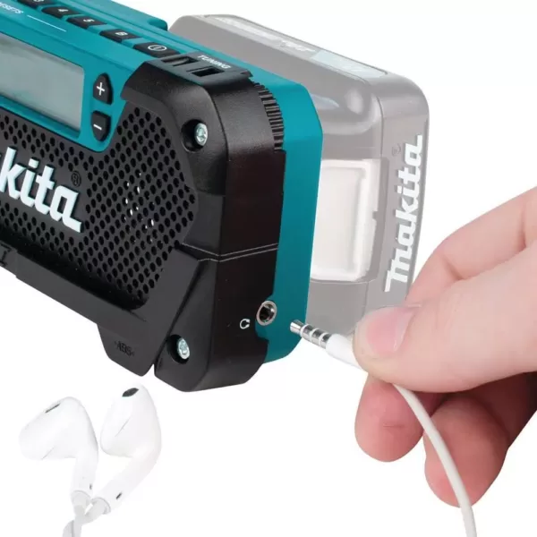 Makita 12-Volt MAX CXT Lithium-Ion Cordless MP3 Compatible Compact Job Site Radio (Tool Only)