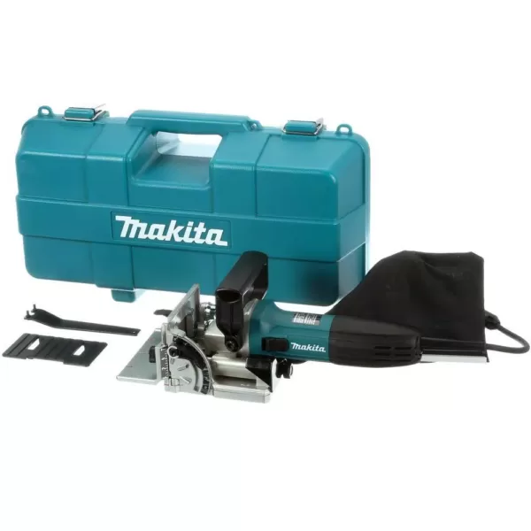 Makita 6  Amp Corded Plate Joiner with Dust Bag and Tool Case