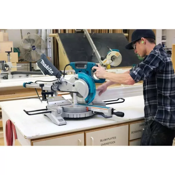 Makita 10 in. Dual Slide Compound Miter Saw with 10 in. x 80T Micro-Polished Miter Saw Blade