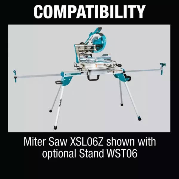 Makita 18-Volt X2 LXT Lithium-Ion Brushless Cordless 10 in. Dual-Bevel Sliding Compound Miter Saw 5.0 Ah with BONUS Router