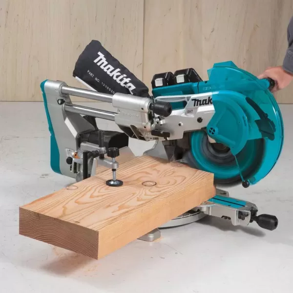 Makita 18-Volt X2 LXT (36V) Brushless 12 in. Dual-Bevel Sliding Compound Miter Saw with bonus Compact Folding Miter Saw Stand