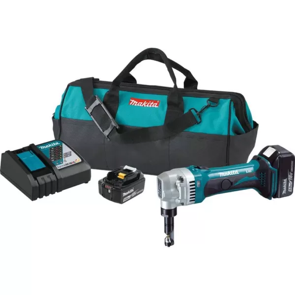 Makita 18-Volt 5.0Ah LXT Lithium-Ion Cordless 16-Gauge Nibbler Kit