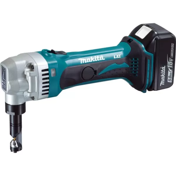 Makita 18-Volt 5.0Ah LXT Lithium-Ion Cordless 16-Gauge Nibbler Kit