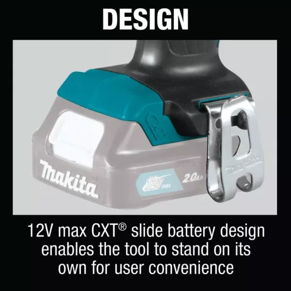 Makita 12-Volt CXT Lithium-Ion Cordless 3/8 in. Driver Drill (Tool-Only)