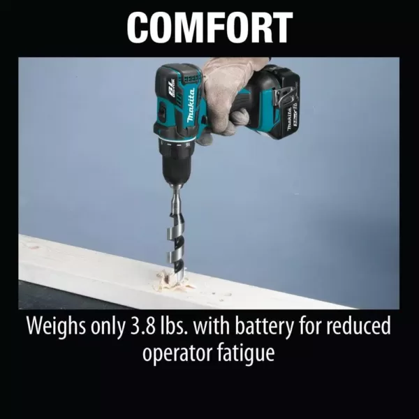 Makita 18-Volt LXT Lithium-Ion Compact Brushless Cordless 1/2 in. Driver-Drill Kit with (1) Battery 3.0Ah