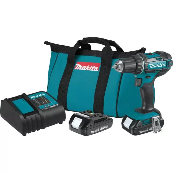 Makita 1.5 Ah 18-Volt LXT Lithium-Ion Compact Cordless 1/2 in. Driver Drill Kit