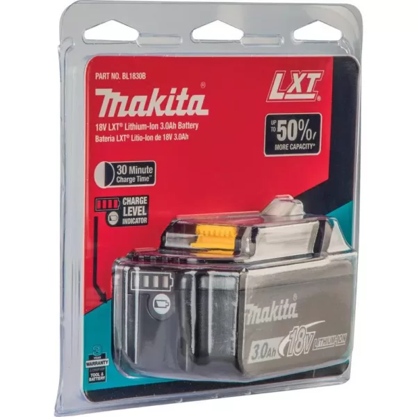 Makita 18-Volt LXT Lithium-Ion High Capacity Battery Pack 3.0Ah with Fuel Gauge