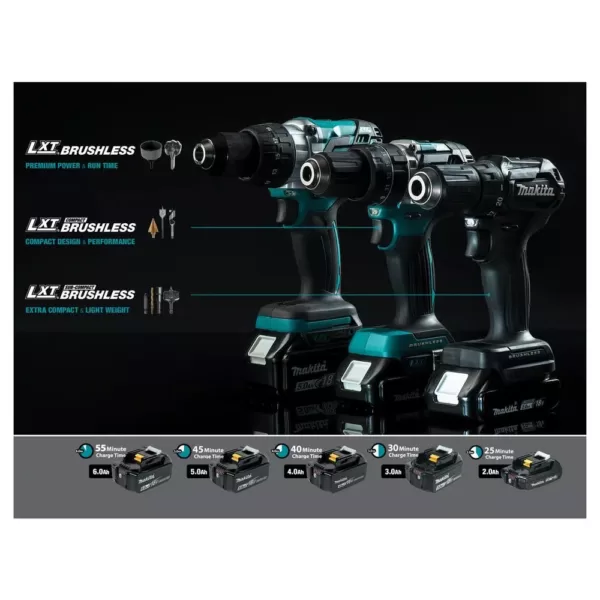 Makita 18-Volt LXT Lithium-Ion Sub-Compact Brushless Cordless 2-piece Combo Kit (Driver-Drill/ Impact Driver) 2.0Ah