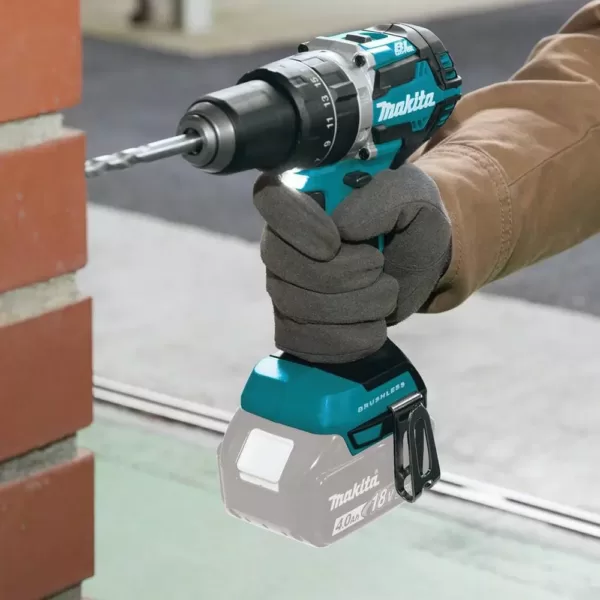 Makita 18V LXT 1/2 in. Brushless Hammer Driver-Drill, 18V X2 (36V) 7-1/4 in. Circ Saw and Recipro Saw w/ bonus 18V Starter Pack