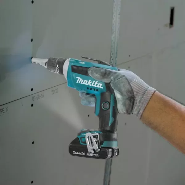 Makita 18-Volt 2.0Ah LXT Lithium-Ion Compact Cordless Combo Kit (2-Piece) (Brushless Drywall Screwdriver/ Cut-Out Tool)