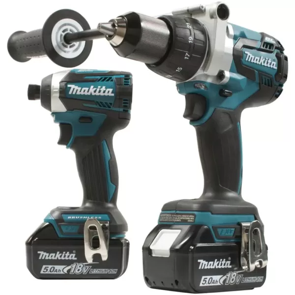 Makita 18-Volt LXT Lithium-ion Brushless Cordless 2-piece Combo Kit (Hammer Drill/ Impact Driver) 5.0Ah